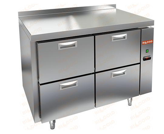 Морозильный стол HICOLD GN 22/BT P без агрегата, 4 ящика (-18°С)